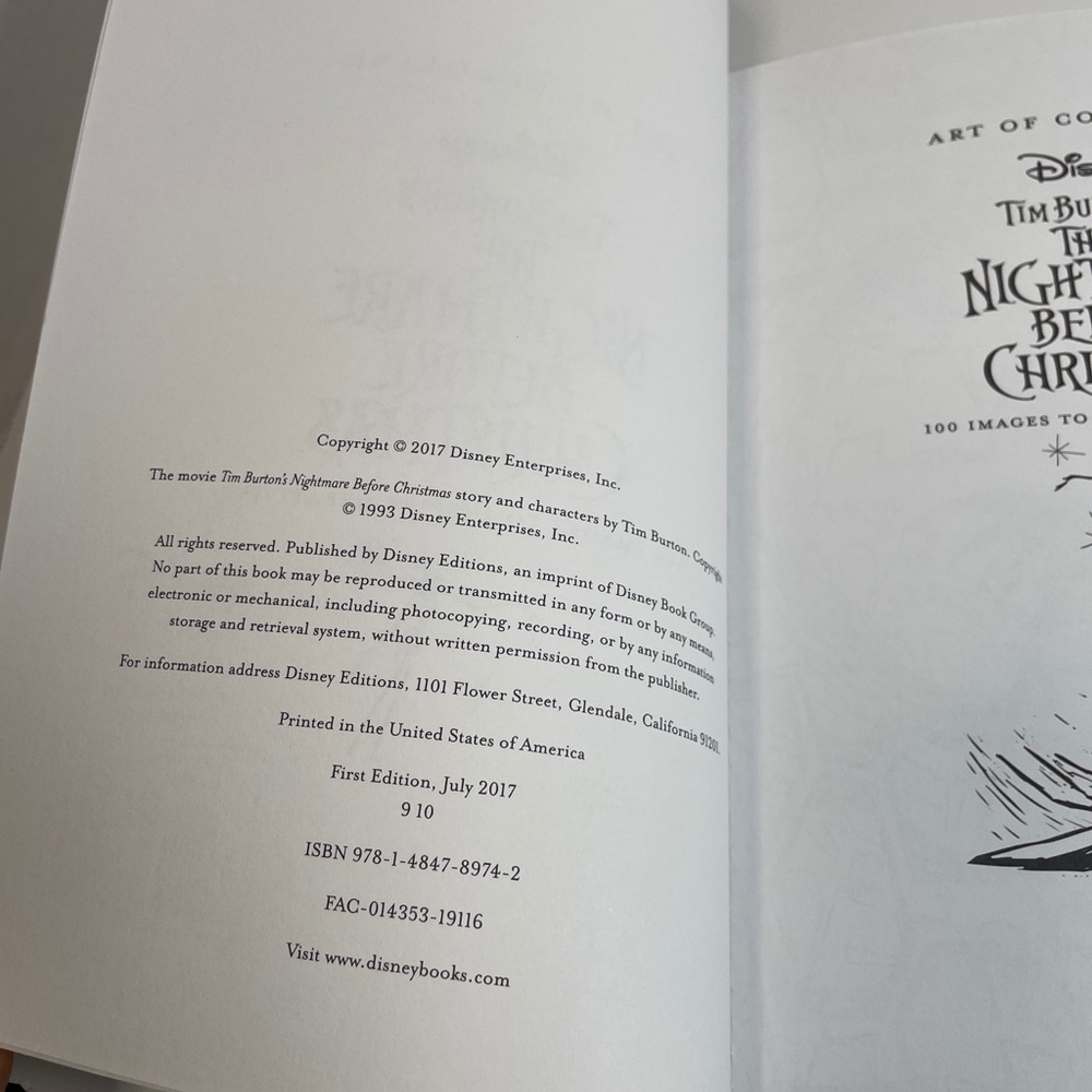 1 Art Of Coloring: Tim Burton's The Nightmare Before Christmas: 100 Images Book - Picture 9 of 16